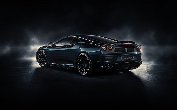 Ferrari F430 Midnight Black Back View
