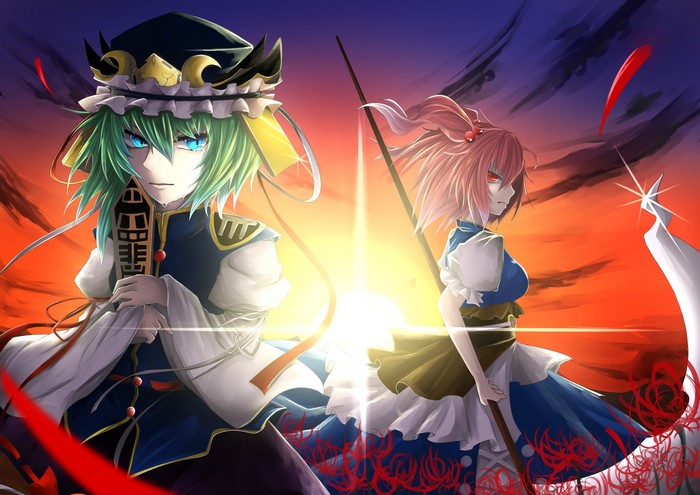 Onozuka Komachi and Shiki Eiki from Touhou: A Summer Days Dream