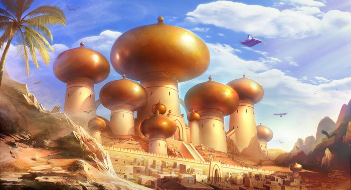 Aladdin's Palace with Magic Carpet