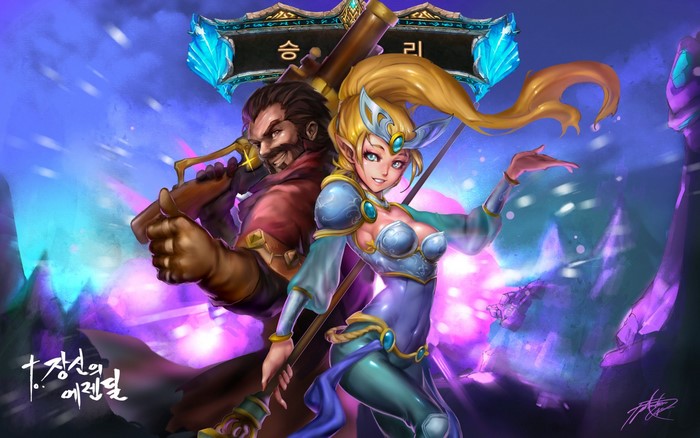 Janna and Graves from League of Legends