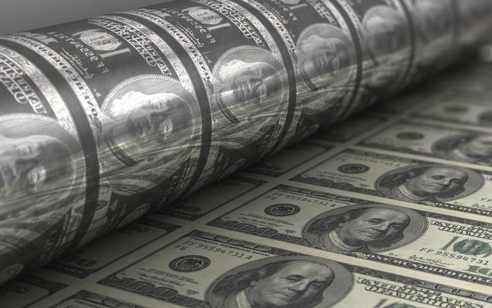 Printing of 100 Dollar Bills