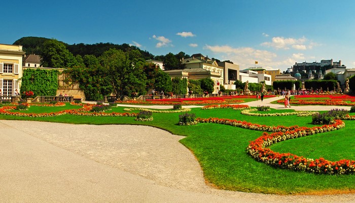 Mirabell Palace Gardens in Salzburg, Austria