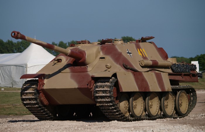 Jagdpanther tank with German markings