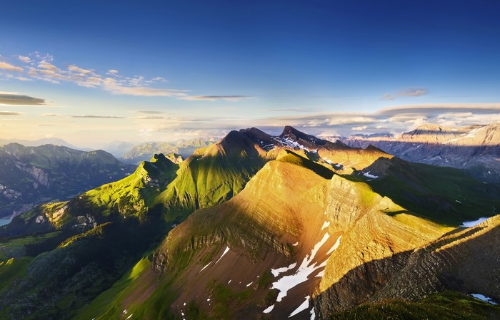 4K Alps Mountains Scenery