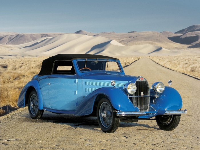 1937 Bugatti Type 57 Stelvio Convertible in Desert