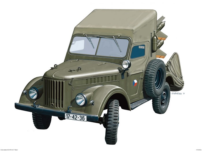 GAZ-69 Anti-Tank Vehicle 2P26 Painting Art
