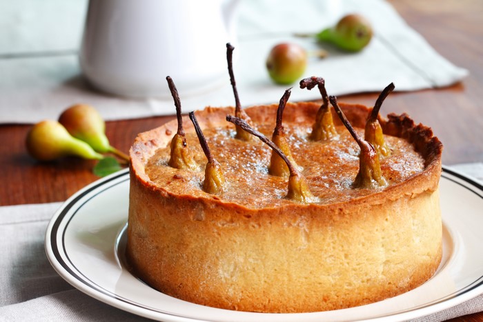 Pear Tart with Whole Pears