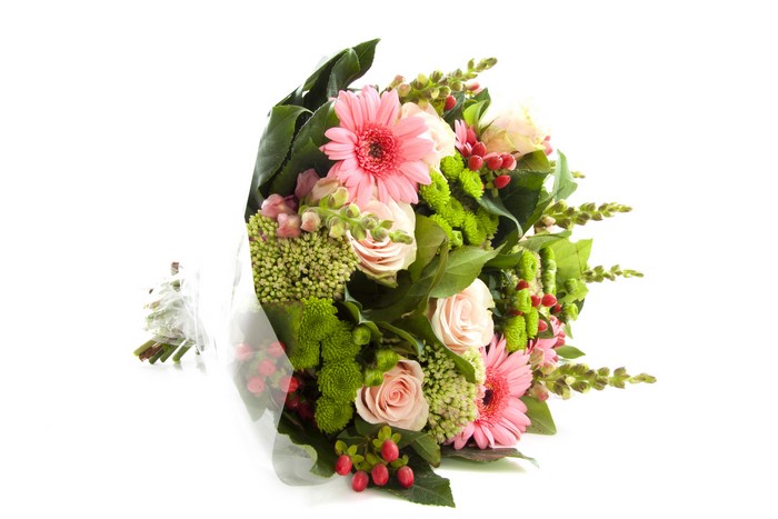 Bouquets of Gerberas and Roses