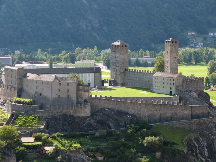Castel Grande fortress in Bellinzona, Switzerland