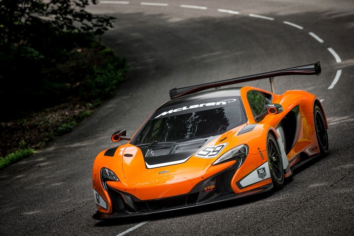 McLaren 650S GT3 race car on a track