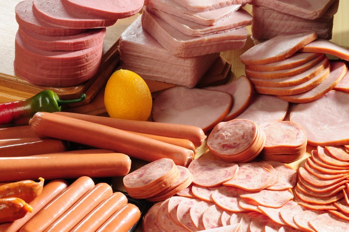 Assortment of Meat Products, Sausages, and Vienna Sausages