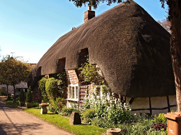 Thatched Cottage in Nether Wallop, Hampshire, England