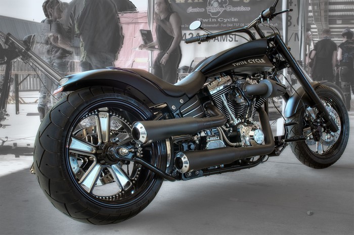 Custom Harley-Davidson Twin Cycle Motorcycle