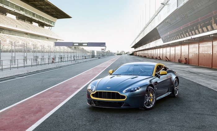 Aston Martin V8 Vantage N430 on a race track