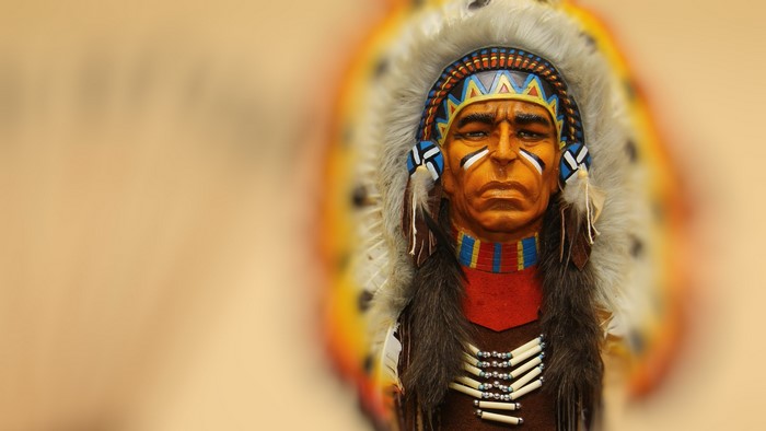 4K Native American Chief Bust