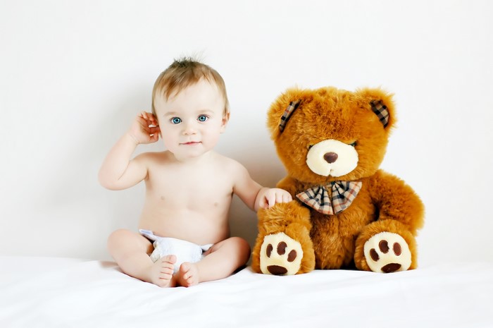 Baby and Teddy Bear