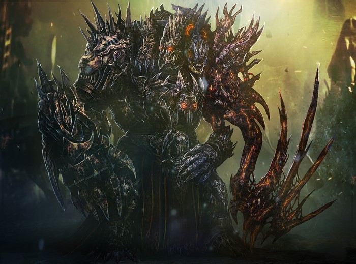 King Braka, a multi-headed monster warrior