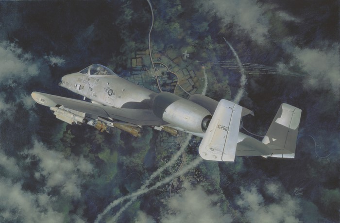 A-10 Thunderbolt II Aircraft Painting by Harry Copic