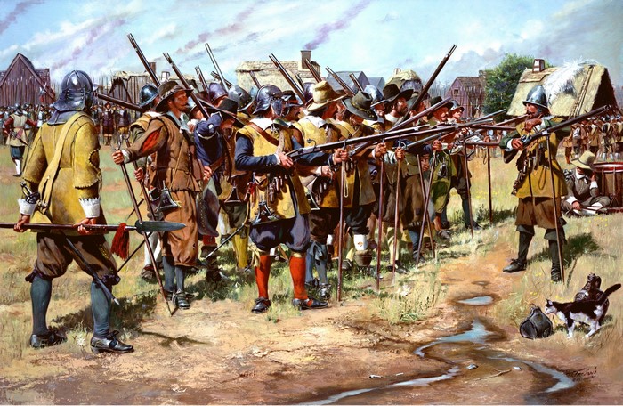 Don Troiani painting of soldiers from the National Guard
