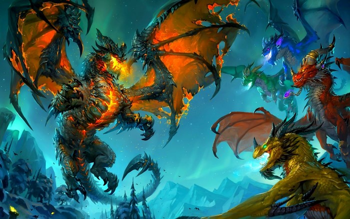 World of Warcraft Dragons Battle