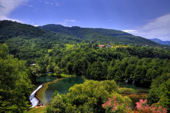 Pliva Lake and Forests in Jajce, Bosnia and Herzegovina