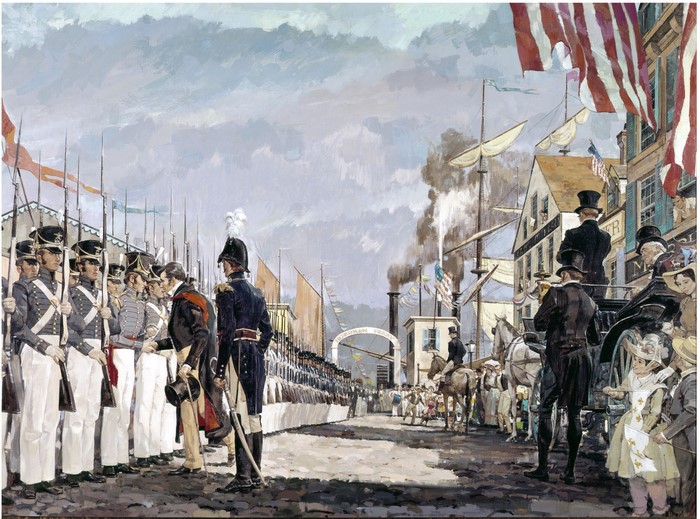 Lafayette's Visit to the U.S. in New York, July 14, 1825