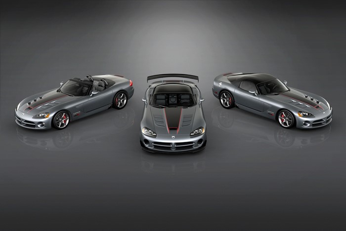 Three 2010 Dodge Viper SRT10 Final Edition cars