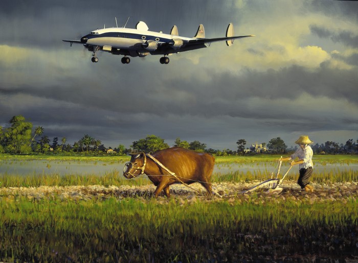 EC-121 Lockheed Super Constellation over Thailand