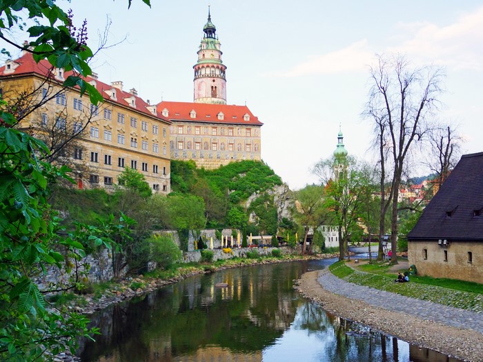 Cesky Krumlov Castle and Vltava River, Czech Republic