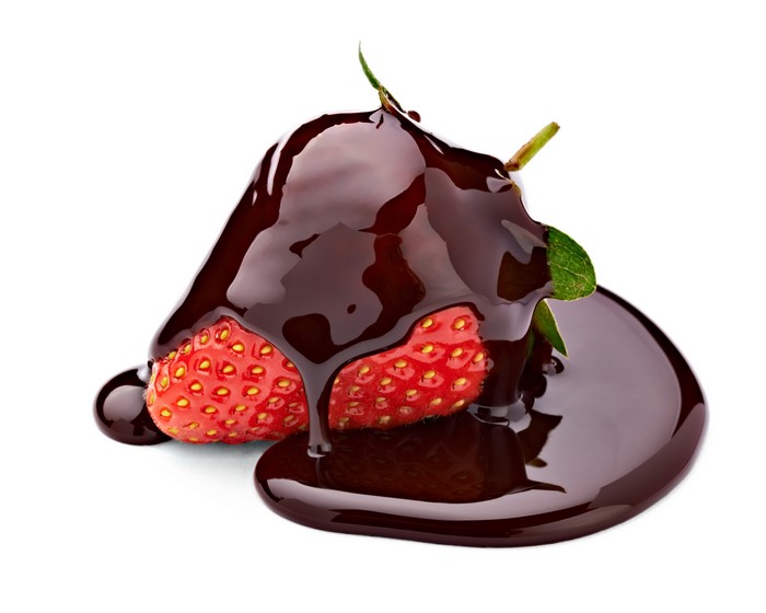 Strawberry covered in chocolate