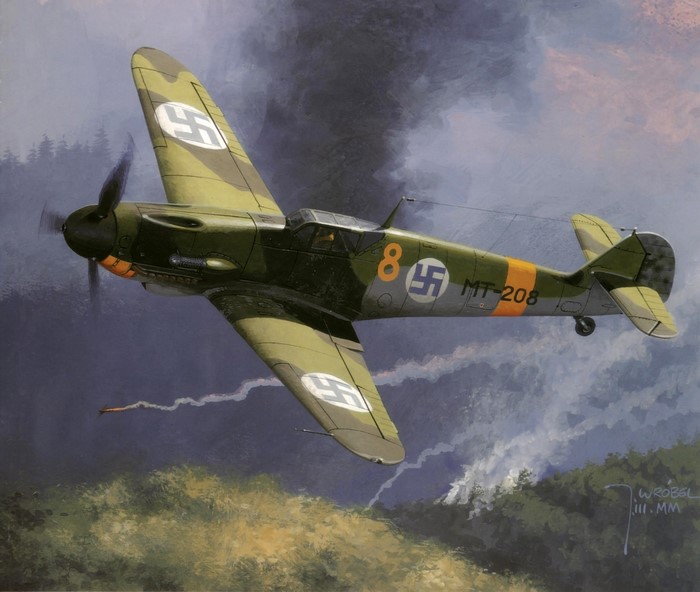Messerschmitt Bf 109 MT-208 of the Finnish Air Force
