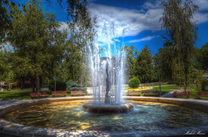Fountain in Hissarya Park, Bulgaria