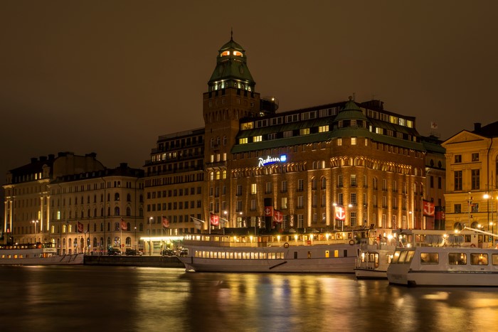 Radisson Hotel Stockholm at Night