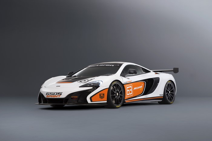 White McLaren 650S Sprint GT Race Car