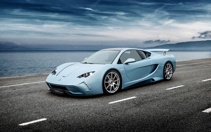 2015 Vencer Sarthe Light Blue Sports Car
