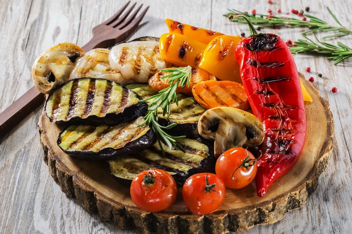 4K Grilled Vegetables Platter