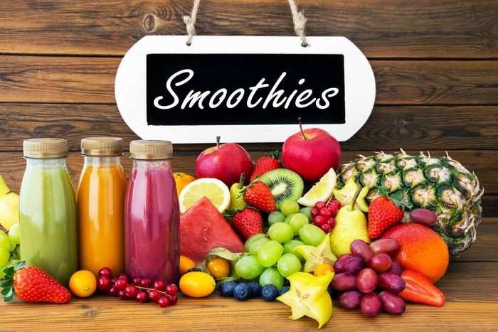 Smoothies with Assorted Fruits