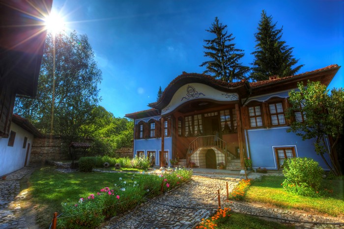 Koprivshtitsa, Bulgaria House with Sun Rays