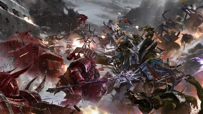 Warhammer 40,000: Dawn of War battle scene