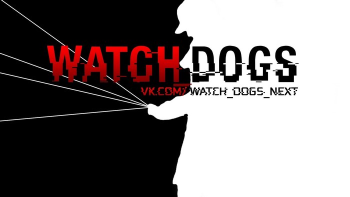 Watch Dogs logo with VK.com URL