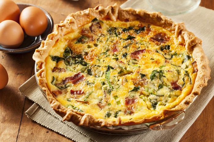 Quiche with Bacon and Spinach
