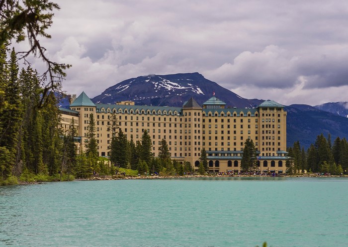 Fairmont Chateau Lake Louise Hotel in Banff National Park, Alberta, Canada