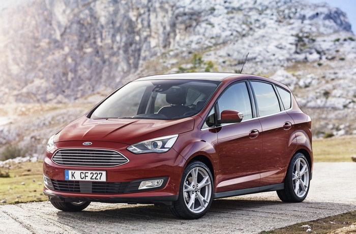 Red Ford C-Max parked outdoors