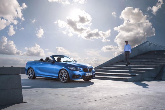 Blue 2014 BMW M235i F23 Cabriolet