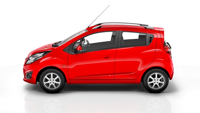 Red 2014 Chevrolet Beat Metallic Side View