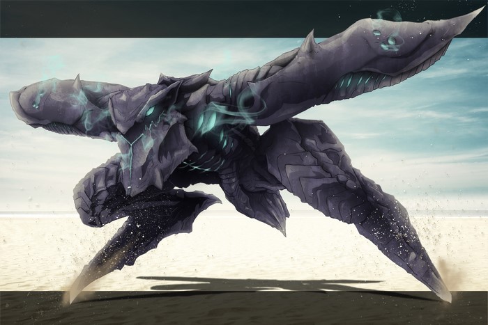 Metal Gear Solid 2 Robot on a Beach