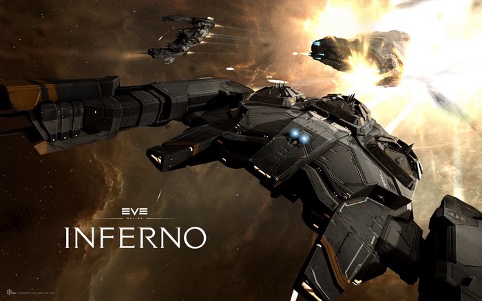 EVE Online Inferno Spaceship Battle