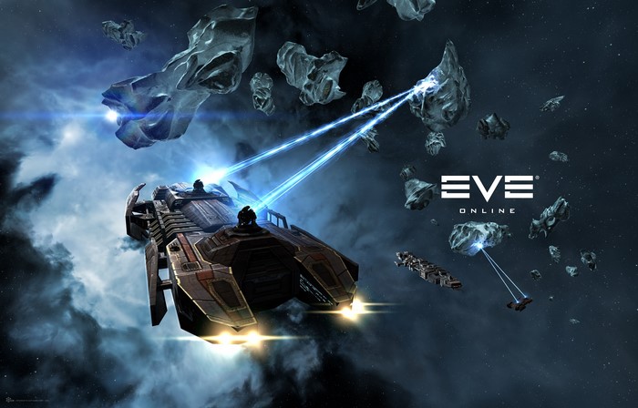 EVE Online Retriever ships in space