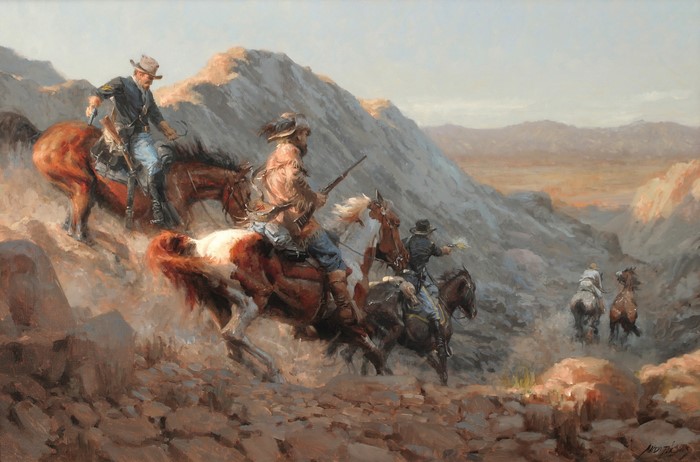 Andy Thomas's Horse Thief painting