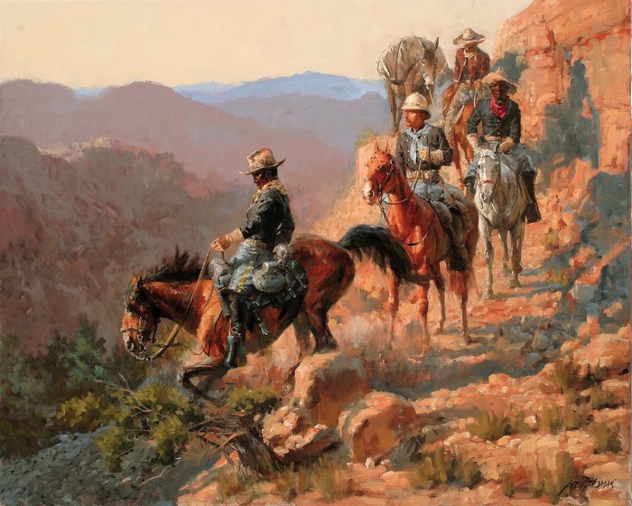 Andy Thomas's painting of the 10th Cavalry